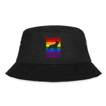 Rottweiler Papa LGBTQ Regenbogenflagge - Bucket Hat - Schwarz - Vorne - Lela (165cm)