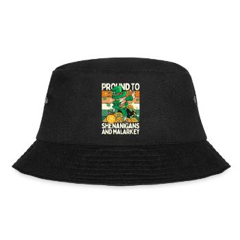 Saint Patrick - Pround zu Spielereien und Malarkey - Bucket Hat - Schwarz - Vorne - Lela (165cm)