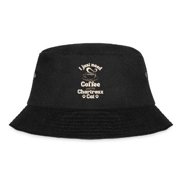 Coffee Chartreux lover - Bucket Hat - black - Front - Lela (165cm)
