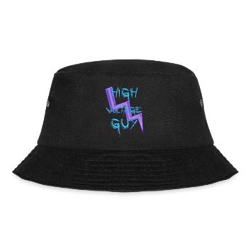 Hochspannungs-Typ - Bucket Hat - Schwarz - Vorne - Lela (165cm)
