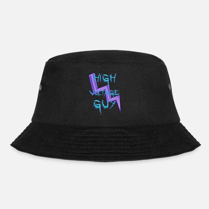 High Voltage Boy - Bucket Hat - black