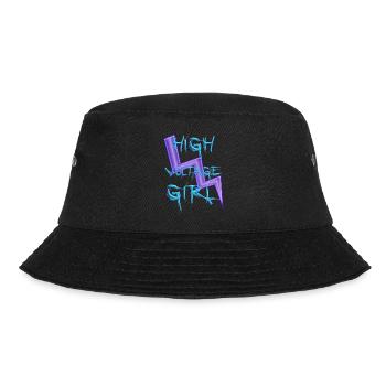 High Voltage Girl - Bucket Hat - black - Front - Lela (165cm)