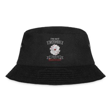 Karten Karte Blackjack Spiel - Bucket Hat - Schwarz - Vorne - Lela (165cm)
