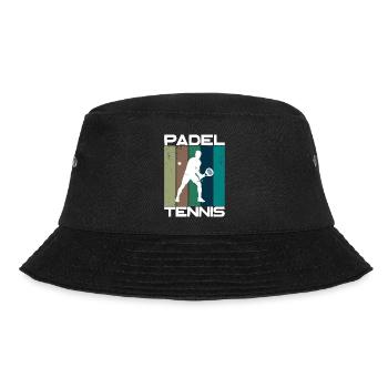 Padel Tennis Saying Balls Sports Racket Training - Bucket Hat - black - Front - Lela (165cm)