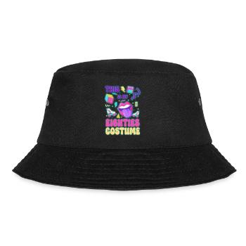 80er Cool - Bucket Hat - Schwarz - Vorne - Lela (165cm)