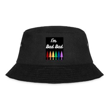 I'm Bad Bad (design) - Bucket Hat - black - Front - Lela (165cm)