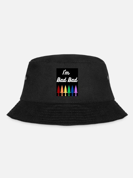 I'm Bad Bad (design) - Bucket Hat - black