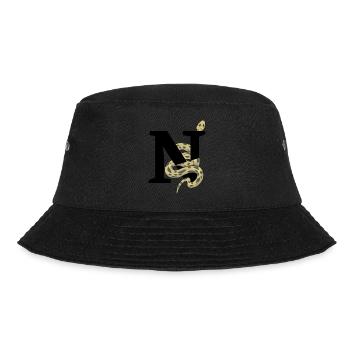 Letter n snake - Bucket Hat - black - Front - Lela (165cm)