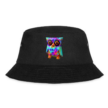 Hibou polygonal - Bob - noir - Devant - Lela (165cm)