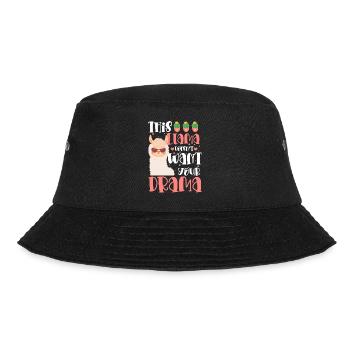 Kamel Flauschig Drama Züchter - Bucket Hat - Schwarz - Vorne - Lela (165cm)