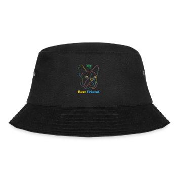 My Best Friend Dog - Bucket Hat - Schwarz - Vorne - Lela (165cm)