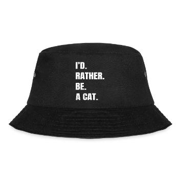 anniversary love aww funny quote big cat - Bucket Hat - Schwarz - Vorne - Lela (165cm)