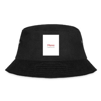 Mama ist die beste - Bucket Hat - Schwarz - Vorne - Lela (165cm)
