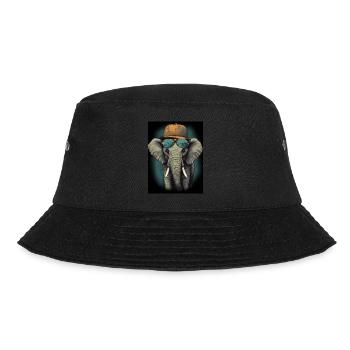 Tierischer Stil - Bucket Hat - Schwarz - Vorne - Lela (165cm)