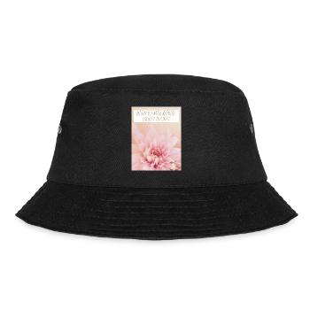 Blumen Garten Gärtner Blumenstrauß BLUMENLIEBE - Bucket Hat - Schwarz - Vorne - Lela (165cm)
