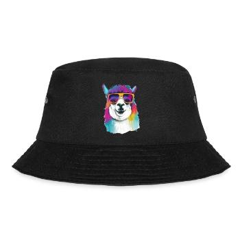 Torus das Alpaka - Bucket Hat - Schwarz - Vorne - Lela (165cm)