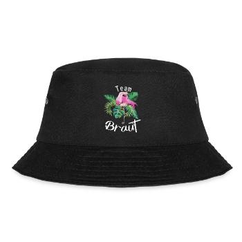 Team Braut Flamingo pink - Bucket Hat - Schwarz - Vorne - Lela (165cm)