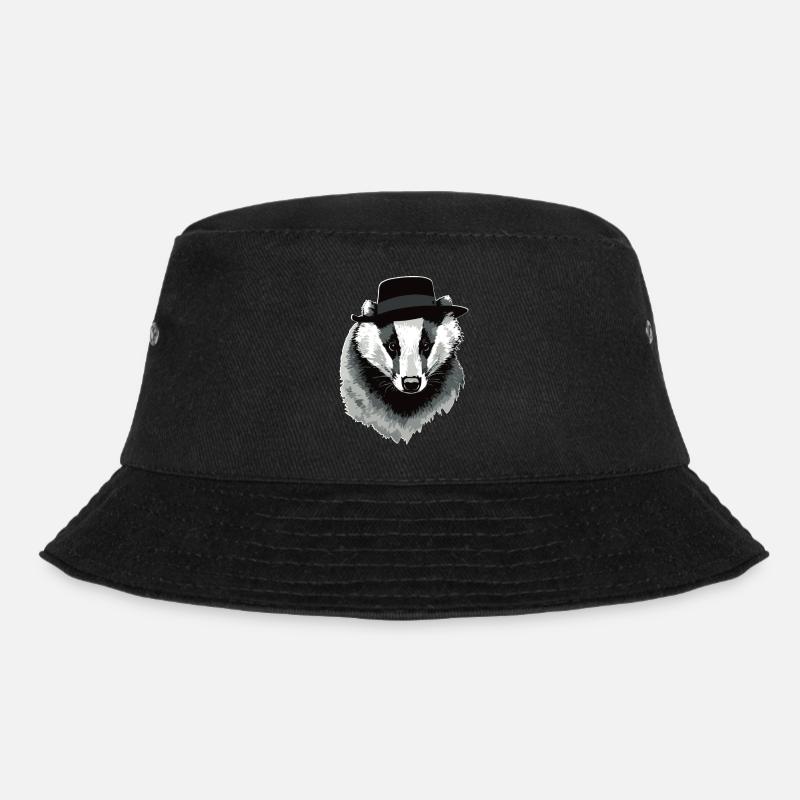Dachs - Bucket Hat - Schwarz