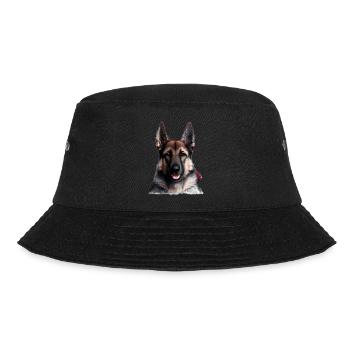 German Shepherd Puppy Dog Owner - Bucket Hat - black - Front - Lela (165cm)