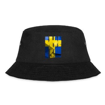 Schweden Schweden Flagge national norden skandinavia - Bucket Hat - Schwarz - Vorne - Lela (165cm)