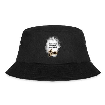 POSITIVE EINSTELLUNG MINDSET Motivation - Bucket Hat - Schwarz - Vorne - Lela (165cm)