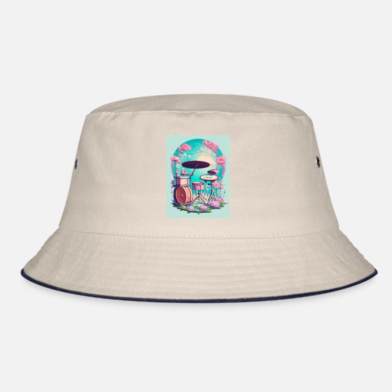Perkussion in Blumen Bucket Hat