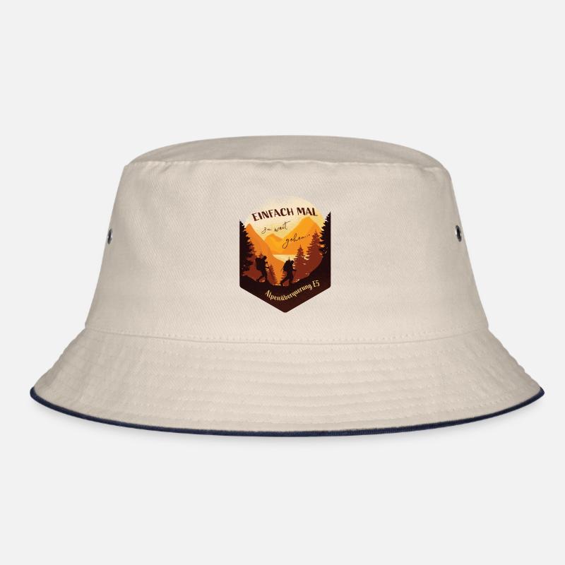 Alpenüberquerung E5 - Einfach mal zu weit gehen Bucket Hat