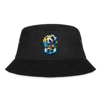 Niedlicher Panda-Astronaut - Bucket Hat - Schwarz - Vorne - Lela (165cm)