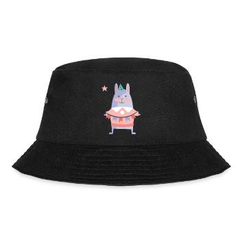 Geburtstag - Bucket Hat - Schwarz - Vorne - Lela (165cm)