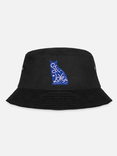 Katze - Bucket Hat - Schwarz