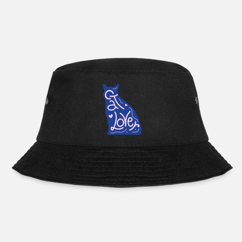 Katze - Bucket Hat - Schwarz