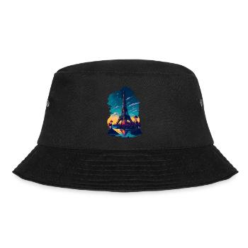 Abstract Tower of Paris - Bucket Hat - black - Front - Lela (165cm)