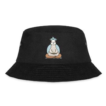 Namaste Lama - Bucket Hat - Schwarz - Vorne - Lela (165cm)