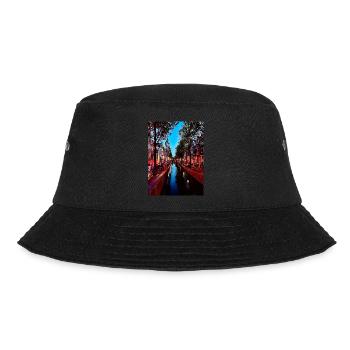 Amsterdam - Bucket Hat - Schwarz - Vorne - Lela (165cm)