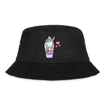 EINHORN IN EINEM EIS - Bucket Hat - Schwarz - Vorne - Lela (165cm)