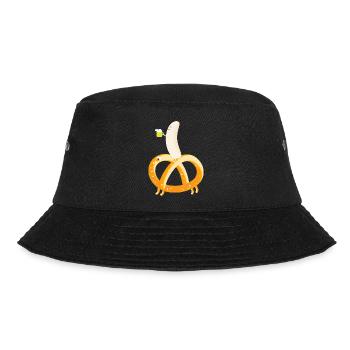Pretzel, Weißwurst, Bier Team - Bucket Hat - black - Front - Lela (165cm)