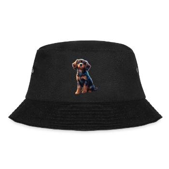 Dog Love: Unique design for animal love - Bucket Hat - black - Front - Lela (165cm)