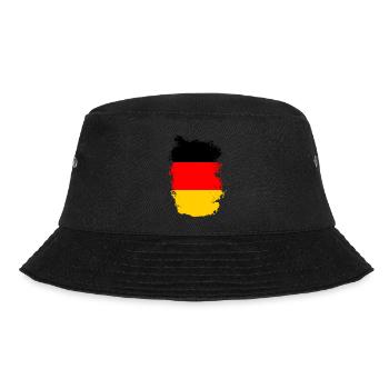 Deutschland Flagge Heimweh Deutsche Fahne - Bucket Hat - Schwarz - Vorne - Lela (165cm)