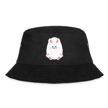 Cute easter bunny and egg - Bucket Hat - black - Front - Lela (165cm)