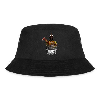 Feuerwehr Motiv (einseitig) - Bucket Hat - Schwarz - Vorne - Lela (165cm)