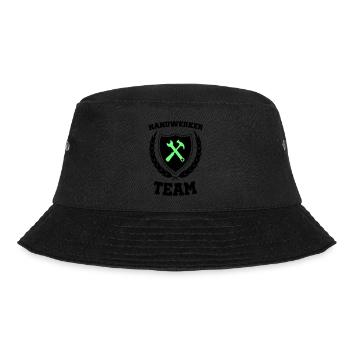handwerker team 02 - Bucket Hat - Schwarz - Vorne - Lela (165cm)