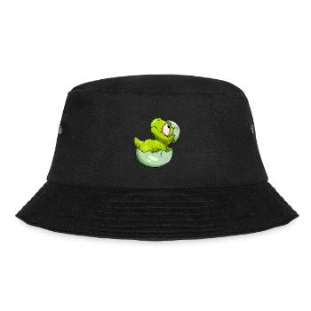 Guten Morgen - Bucket Hat - Schwarz - Vorne - Lela (165cm)