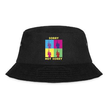 Désolé pas désolé. Design ironique et amusant - Bob - noir - Devant - Lela (165cm)