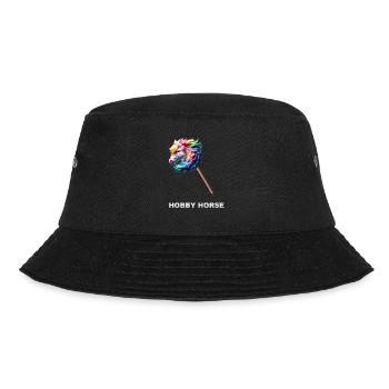 Buntes Hobby Horse Horsing - Bucket Hat - Schwarz - Vorne - Lela (165cm)