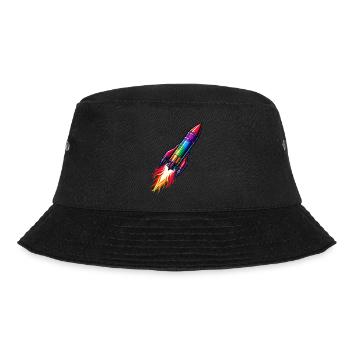 Rainbow Rocket - Bucket Hat - black - Front - Lela (165cm)
