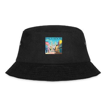 Salvador, Brazil, Colonial Architecture, AfroCulture - Bucket Hat - black - Front - Lela (165cm)