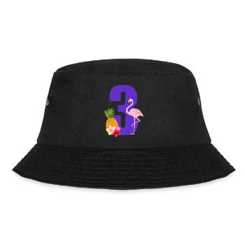 3rd Anniversary Flamingo - Bucket Hat - black - Front - Lela (165cm)
