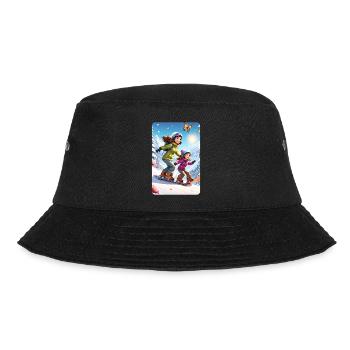 personalisiertes Design-Muttergeschenk - Bucket Hat - Schwarz - Vorne - Lela (165cm)