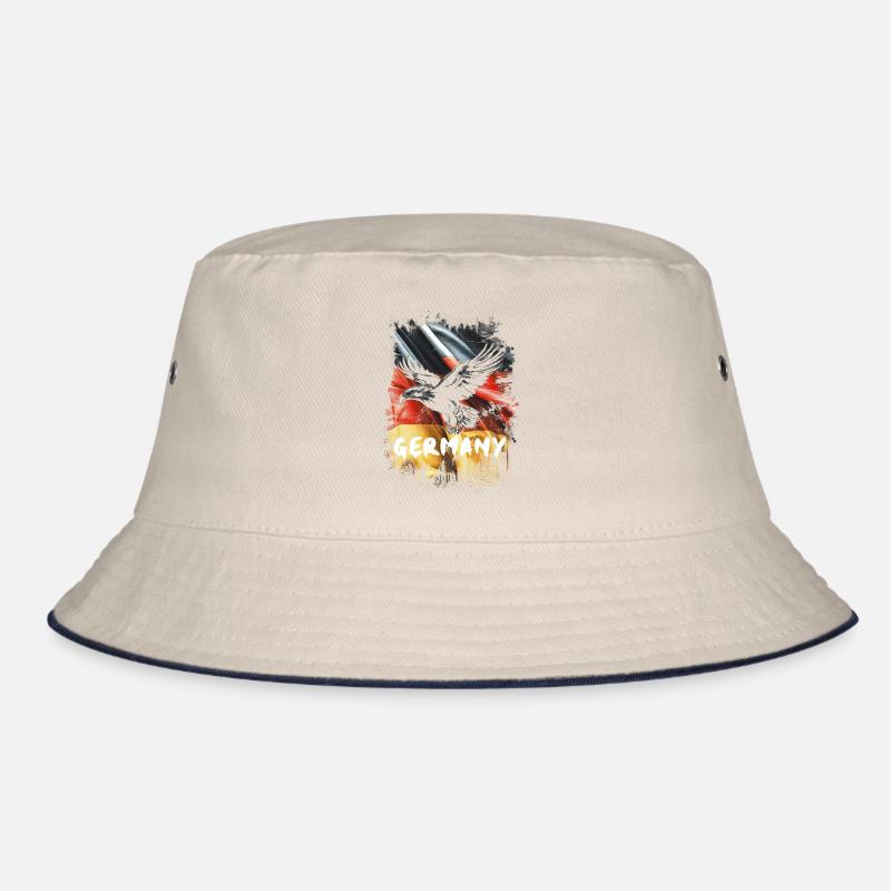 German eagle with Germany flag Bucket Hat