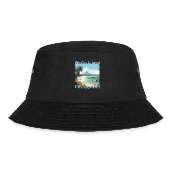 White Island Beach Philippinen Urlaub Strand - Bucket Hat - Schwarz - Vorne - Lela (165cm)